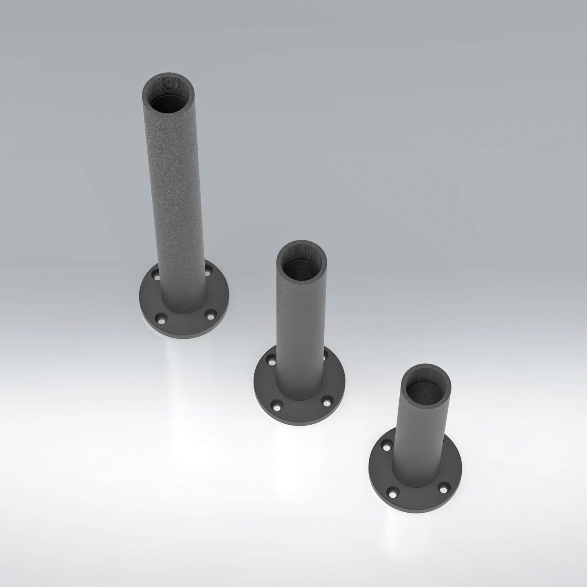 DOMELED mounting tube, aluminium, 150 mm (5.9 in)