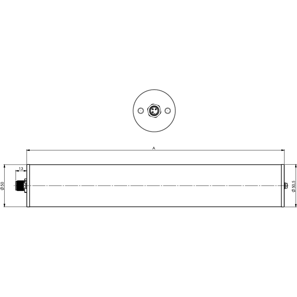 INROLED 50 CleanPro RGB-W, 305 mm, 24 V DC